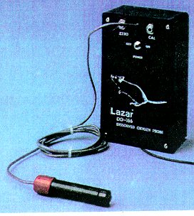 Dissolved oxygen electrode for use with pH meter, recorder, or PC